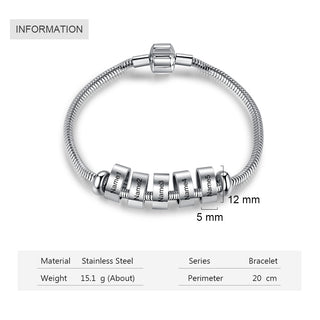 Engraving Stainless Steel Bracelet