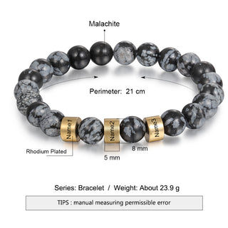 Engraved Rhodium Plated Bracelet