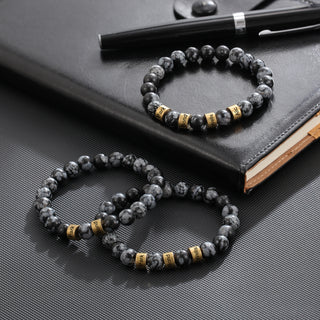 Engraved Rhodium Plated Bracelet