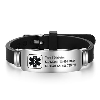 Custom Name Silicone Bracelet