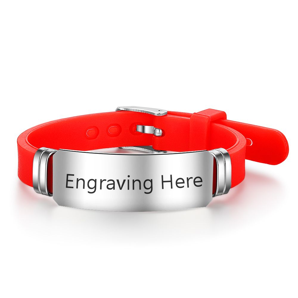 Custom Name Silicone Bracelet