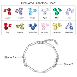 Stainless Steel Engraving Name Bracelet