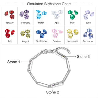 Stainless Steel Engraving Name Bracelet