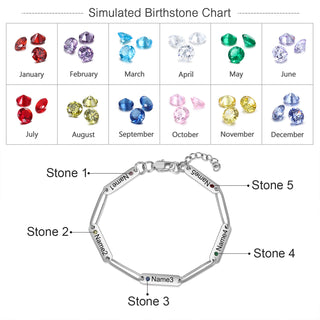 Stainless Steel Engraving Name Bracelet