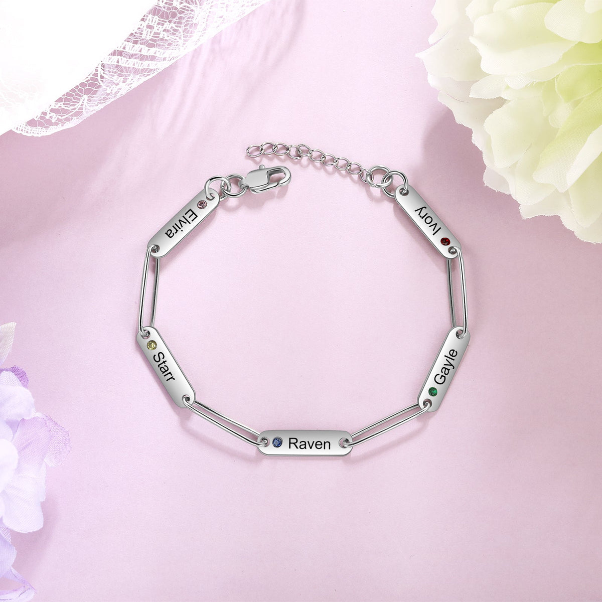 Stainless Steel Engraving Name Bracelet