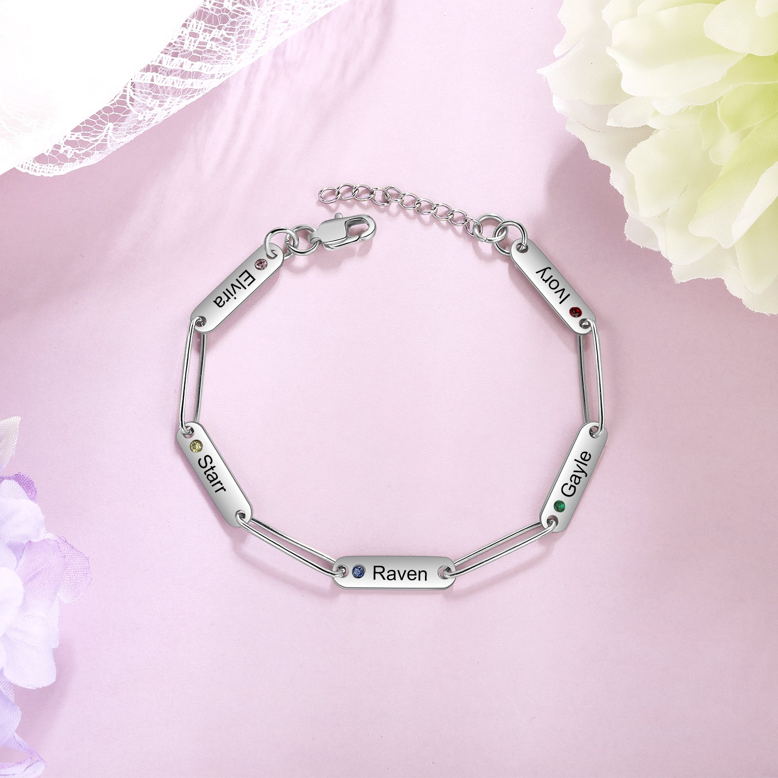 Stainless Steel Engraving Name Bracelet