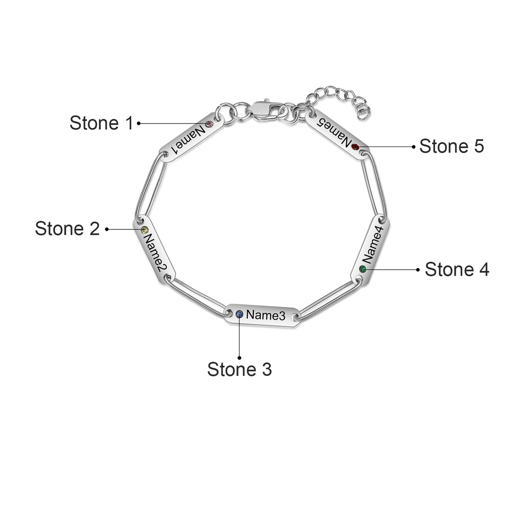 Stainless Steel Engraving Name Bracelet