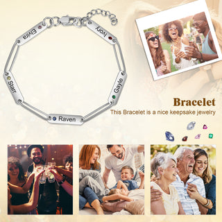 Stainless Steel Engraving Name Bracelet