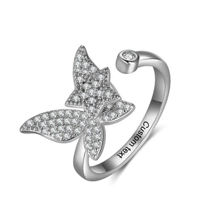 Custom Butterfly Rotatable Ring
