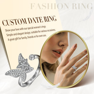 Custom Butterfly Rotatable Ring