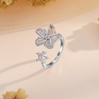 Custom Flower Rotatable Ring