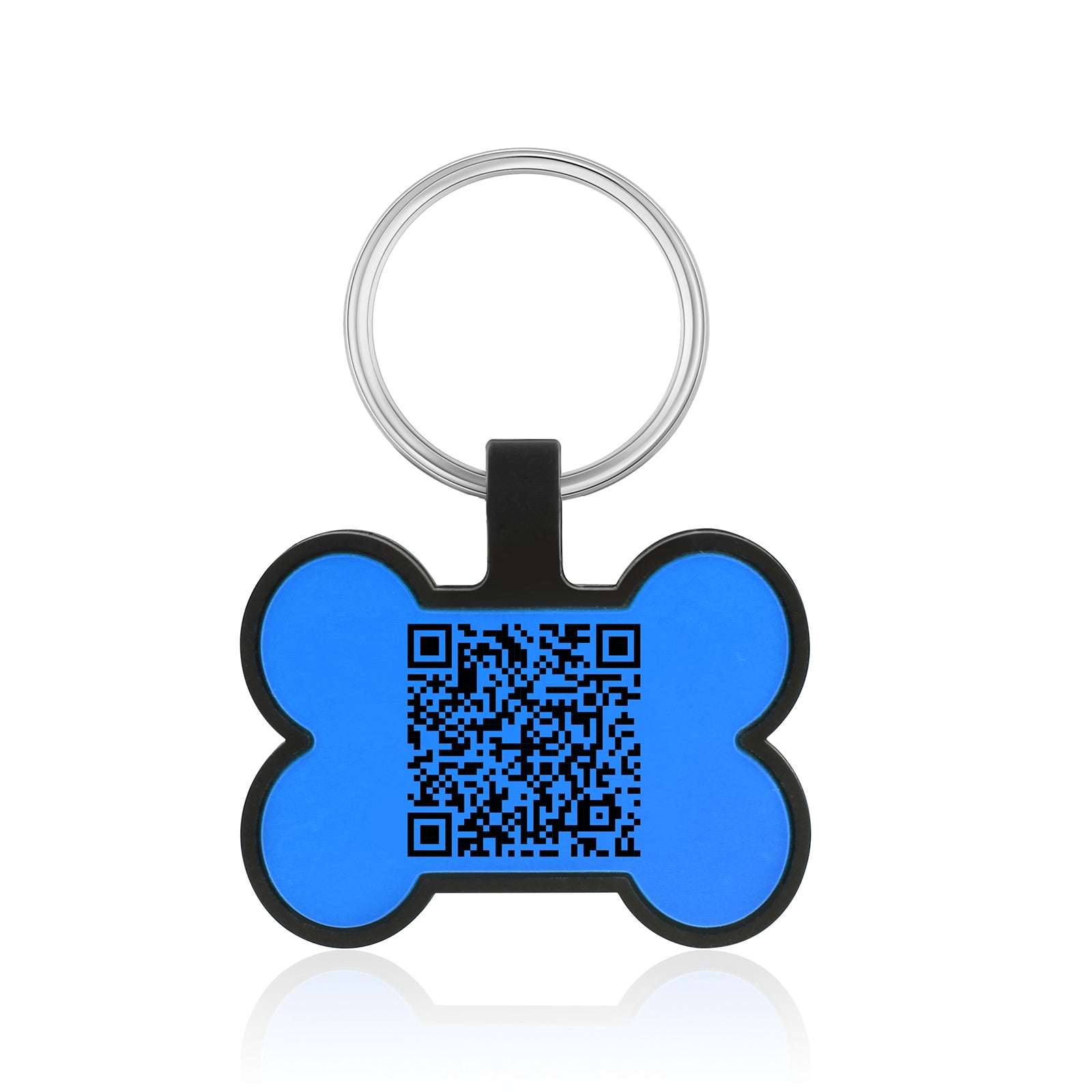 Custom QR Code Bone Dog Tag