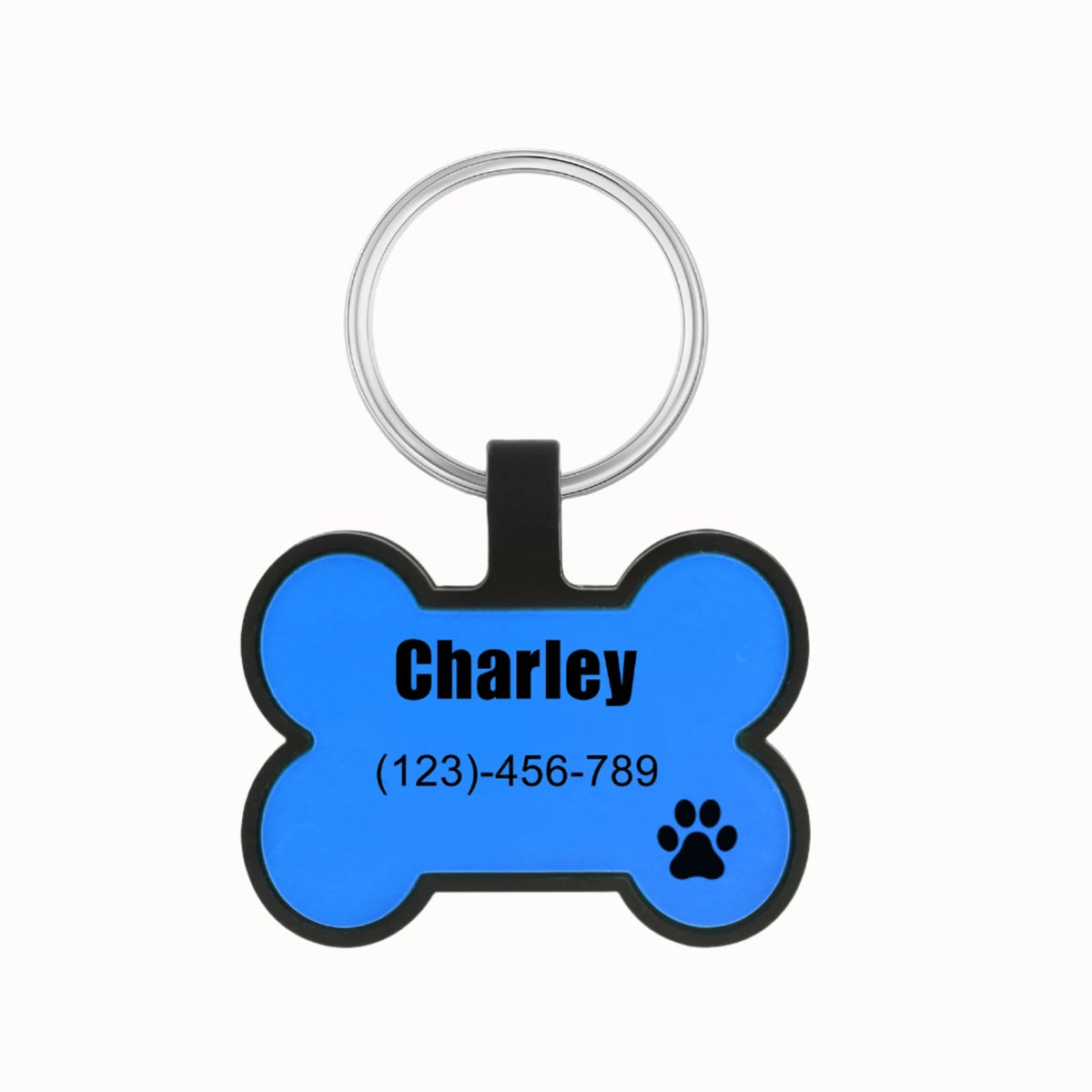 Custom QR Code Bone Dog Tag