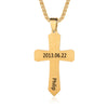 Custom Name Cross Men Necklace