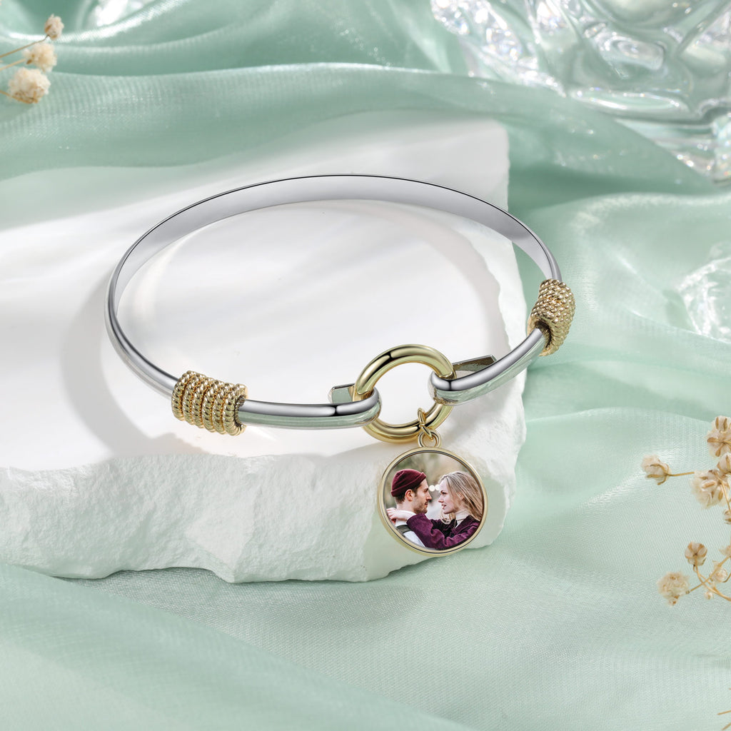 Custom Photo Bangle Bracelet