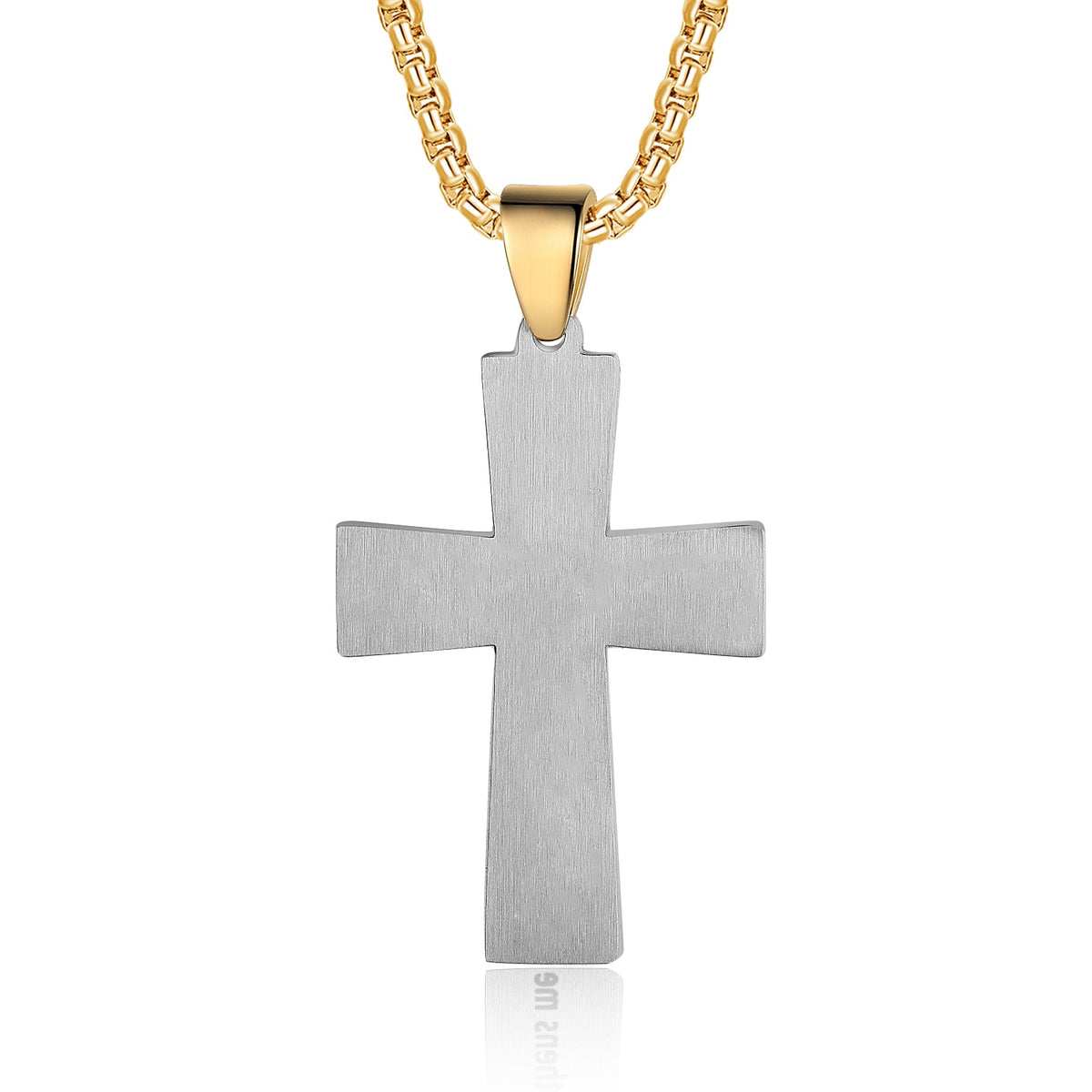 Custom Name Cross Men Necklace