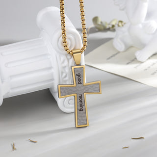 Custom Name Cross Men Necklace