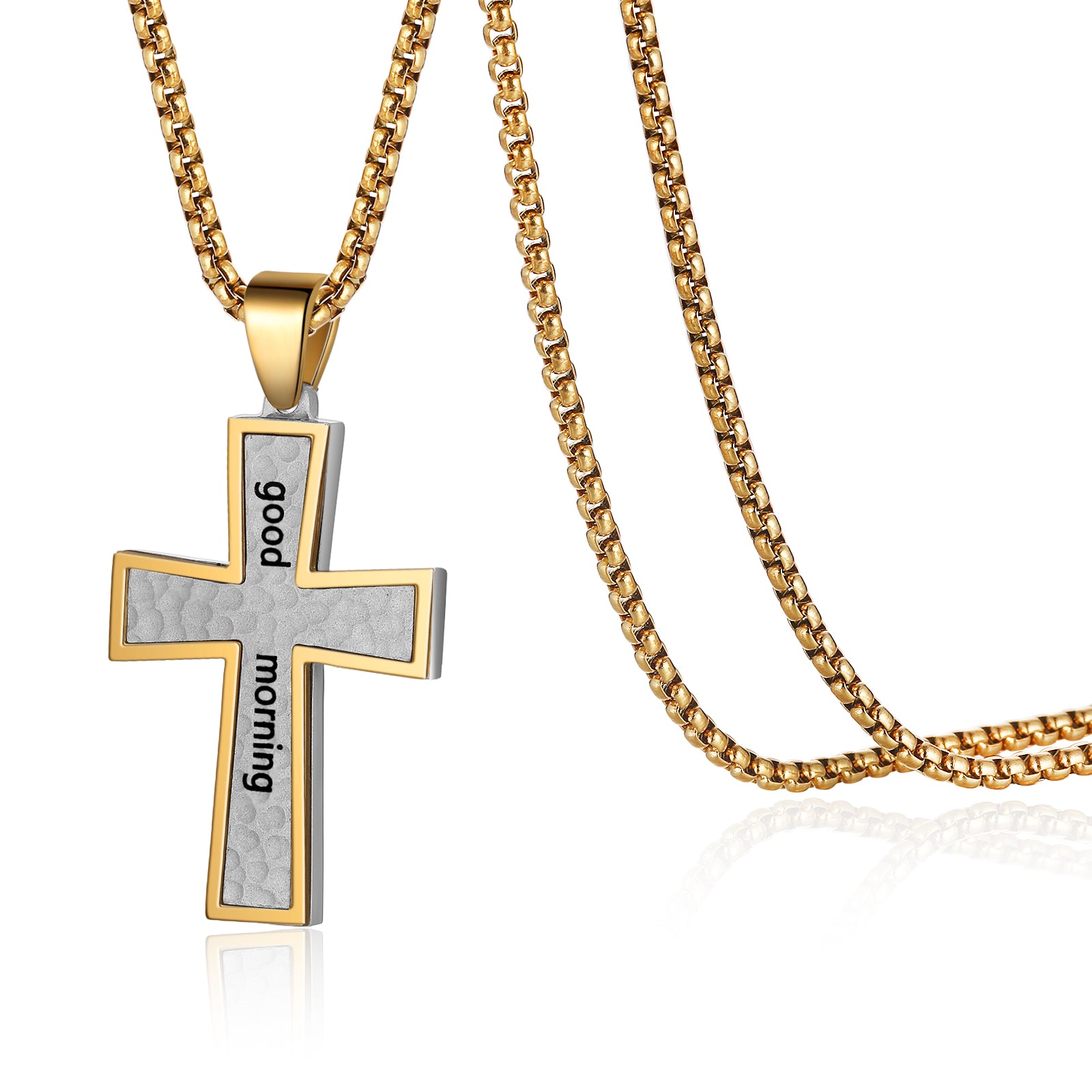 Custom Name Cross Men Necklace