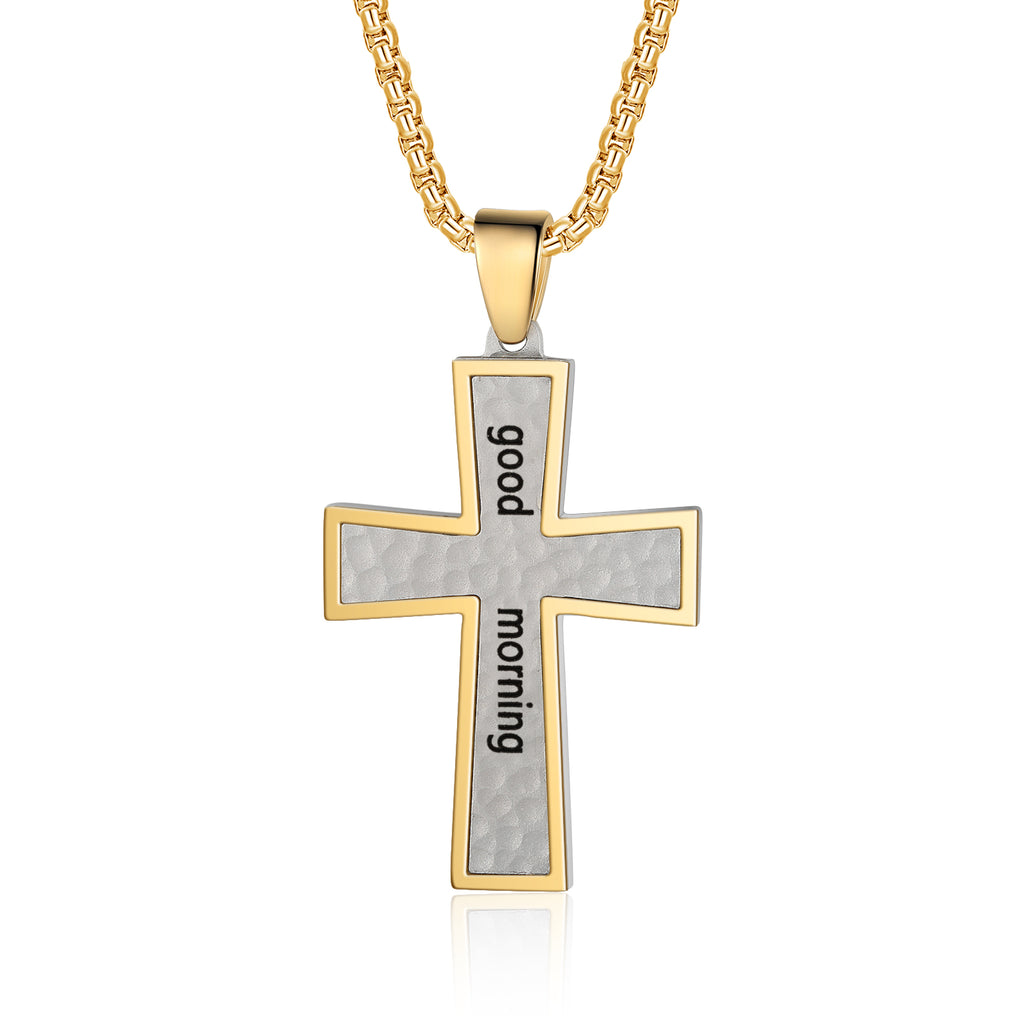 Custom Name Cross Men Necklace