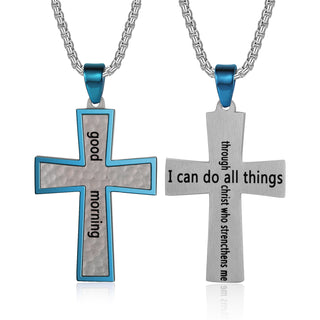 Custom Name Cross Men Necklace