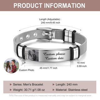 Custom Photo Bangle Bracelet