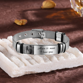 Custom Photo Bangle Bracelet