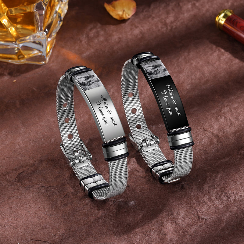 Custom Photo Bangle Bracelet