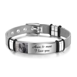Custom Photo Bangle Bracelet