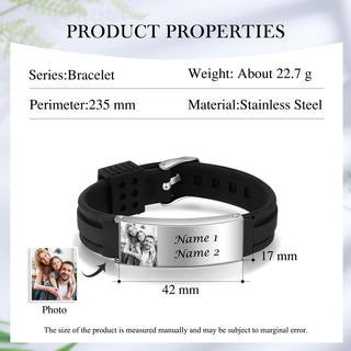 Custom Photo Bangle Bracelet