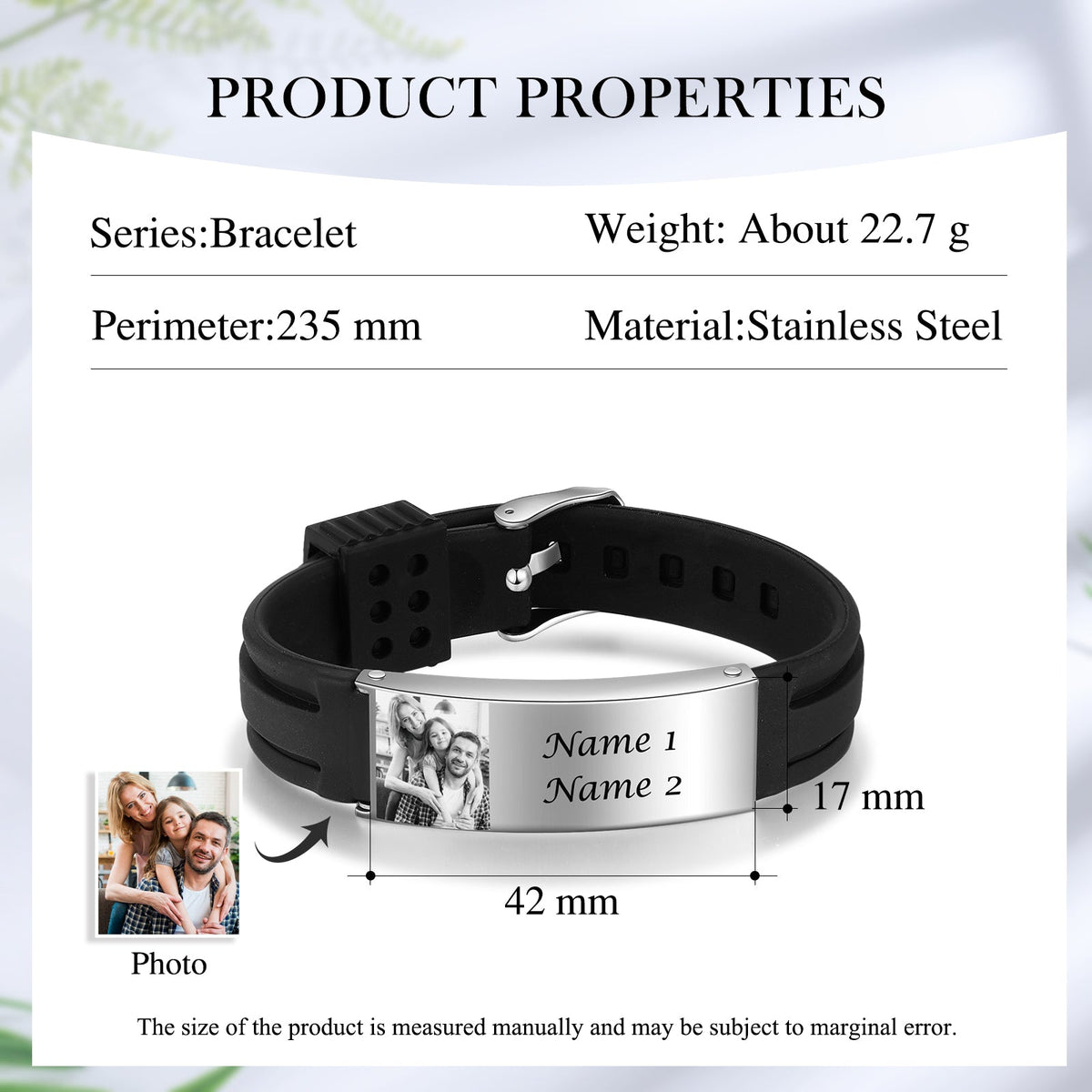Custom Photo Bangle Bracelet