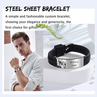 Custom Photo Bangle Bracelet