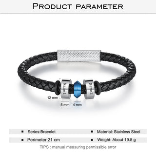 Bead Leather Cord Bracelet