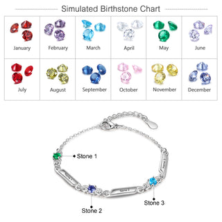 Rhoidum Plated Birthtsone Bracelet