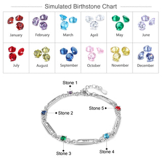 Rhoidum Plated Birthtsone Bracelet