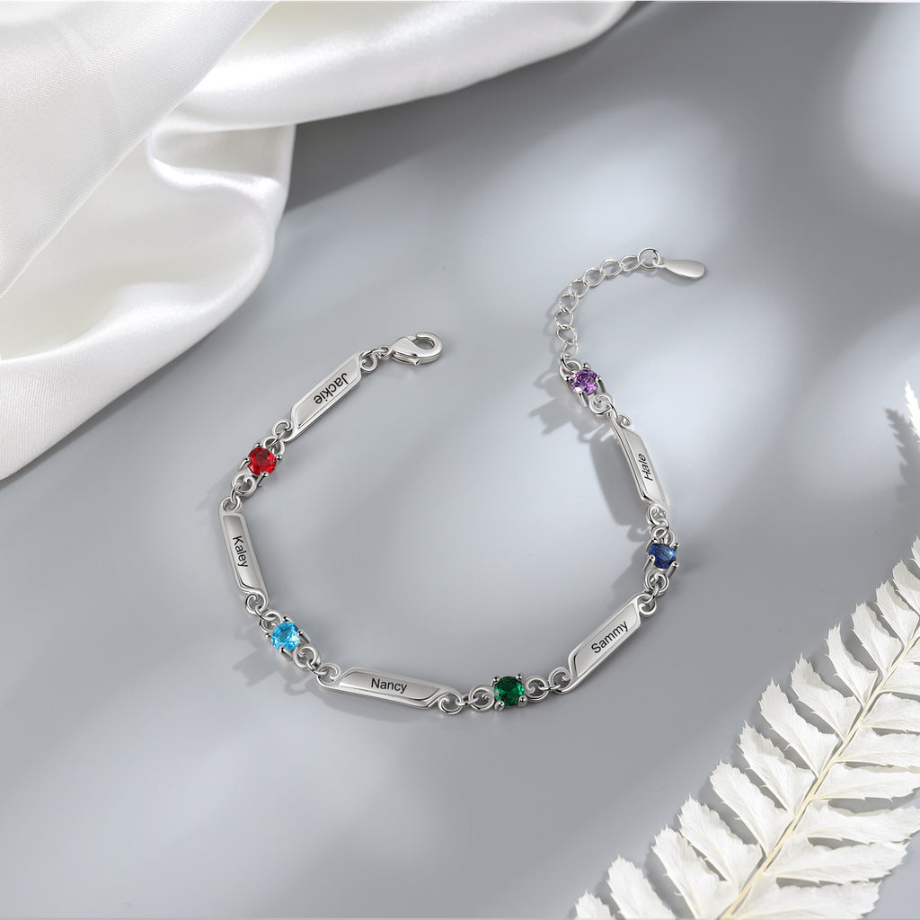 Rhoidum Plated Birthtsone Bracelet