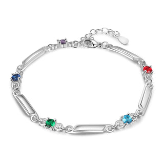 Rhoidum Plated Birthtsone Bracelet
