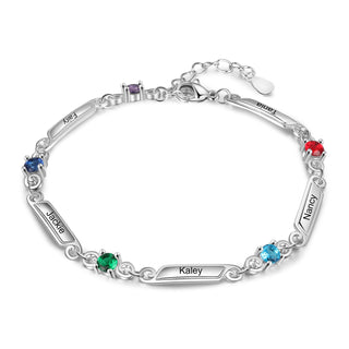 Rhoidum Plated Birthtsone Bracelet