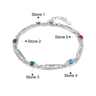 Rhoidum Plated Birthtsone Bracelet