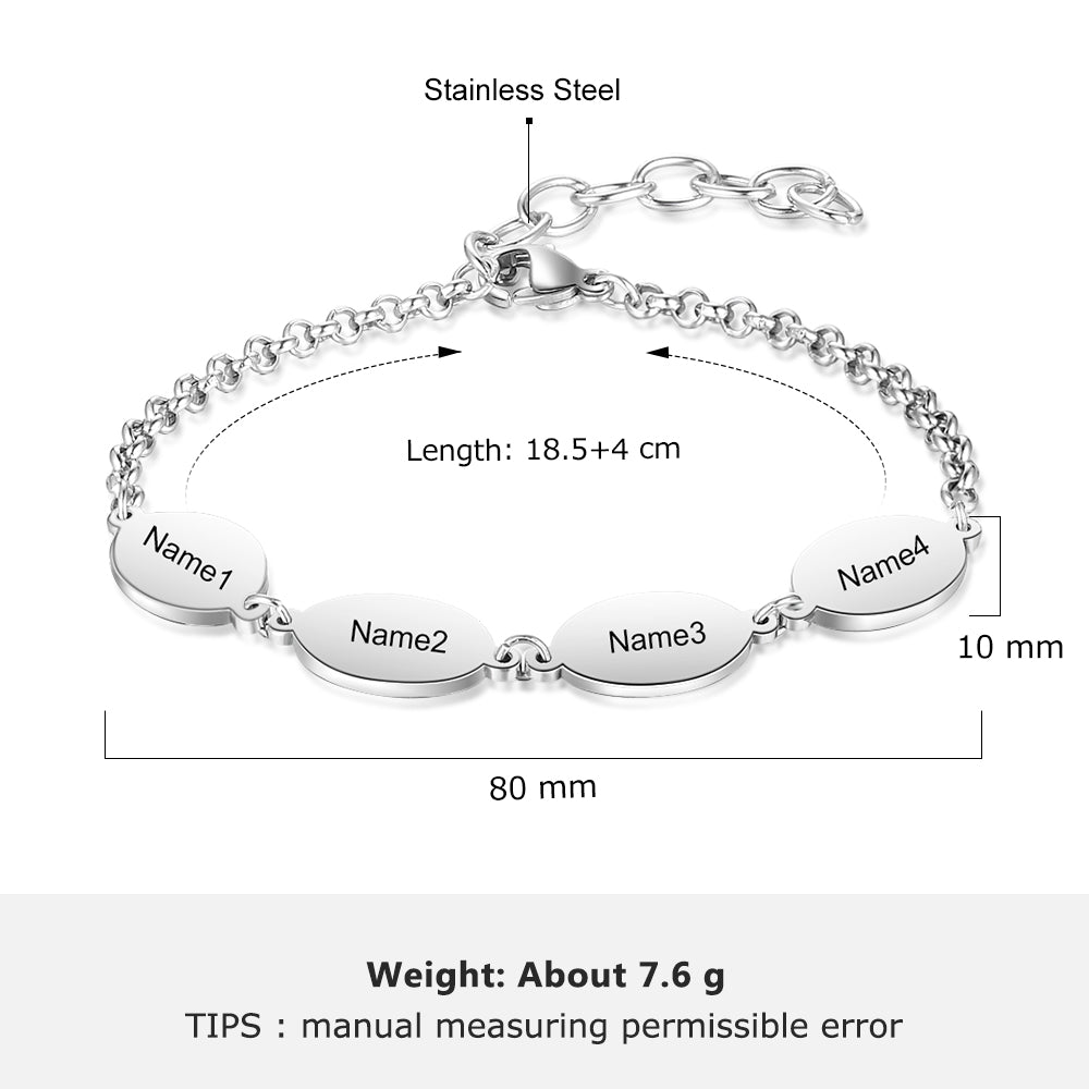 Engraving Stainless Steel Bracelet