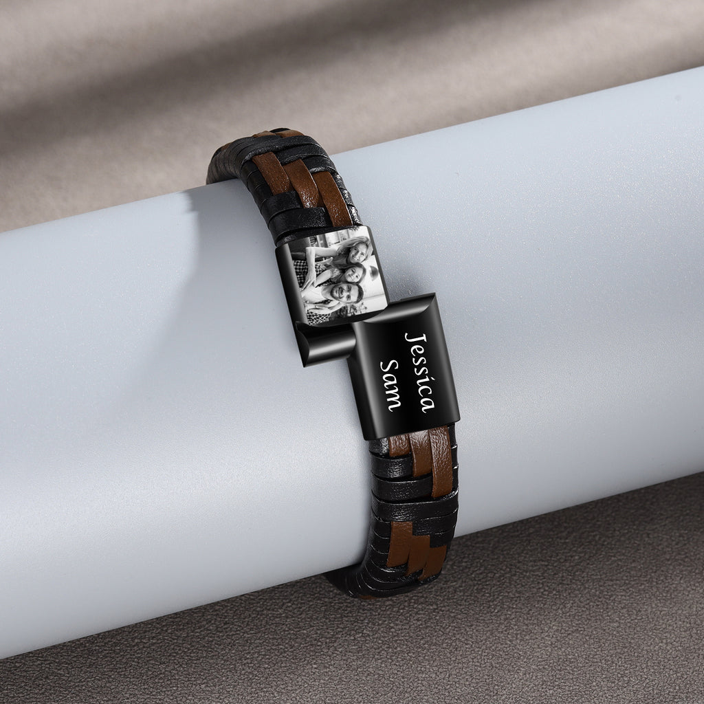 Custom Photo Men Bracelet