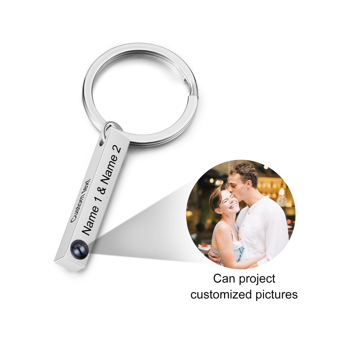 Custom Photo Projection Keychain