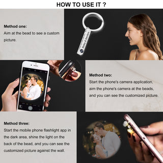 Custom Photo Projection Keychain