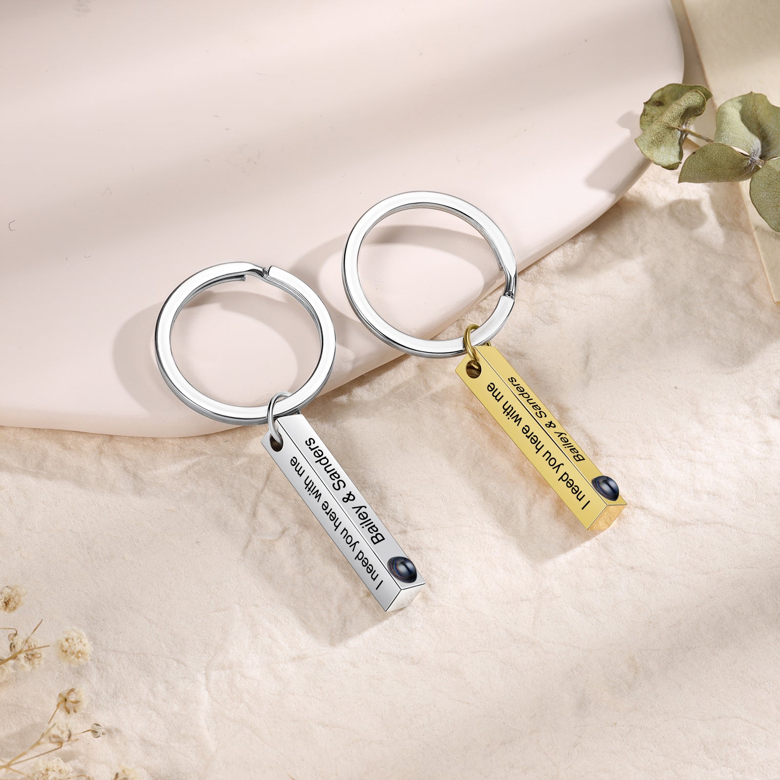 Custom Photo Projection Keychain