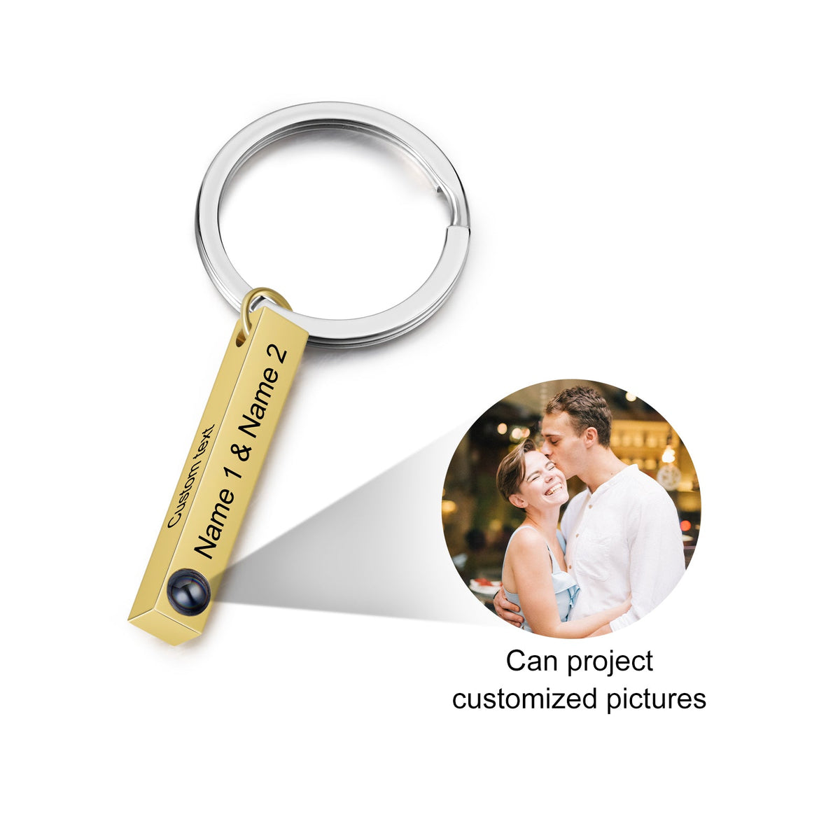 Custom Photo Projection Keychain