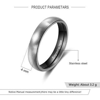 Personalized Stainless Steel Ring
