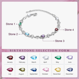 Custom Birthstone Bracelet