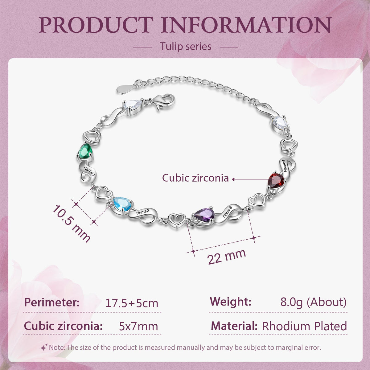 Custom Birthstone Bracelet