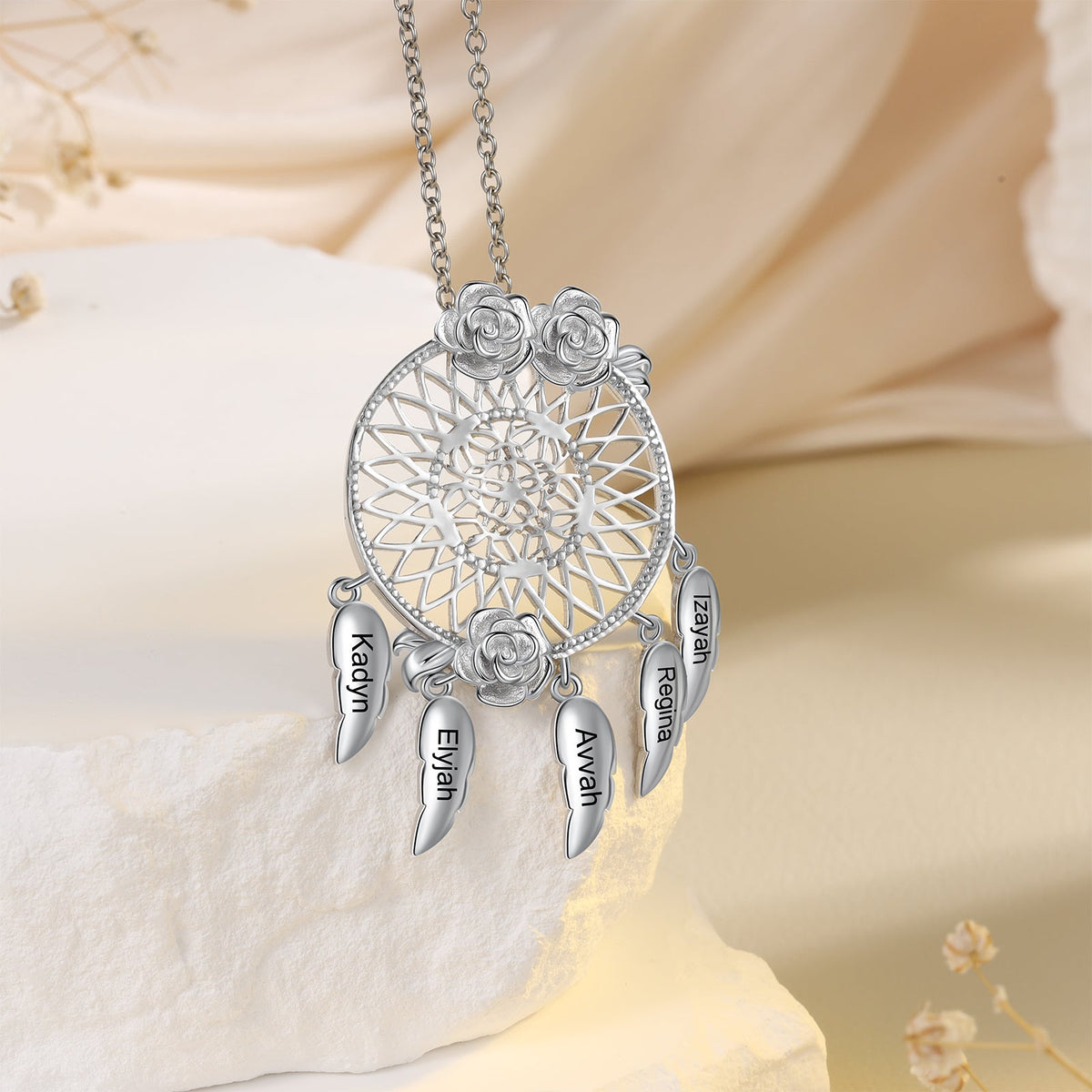 Custom Name Dreamcatcher Necklace