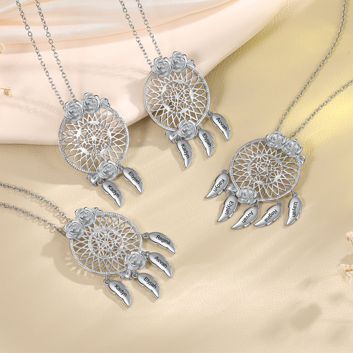 Custom Name Dreamcatcher Necklace