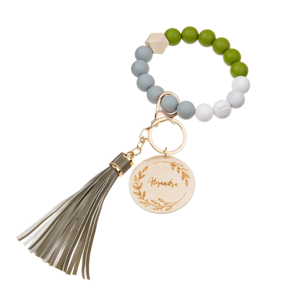 Custom Name Bracelet Keychain